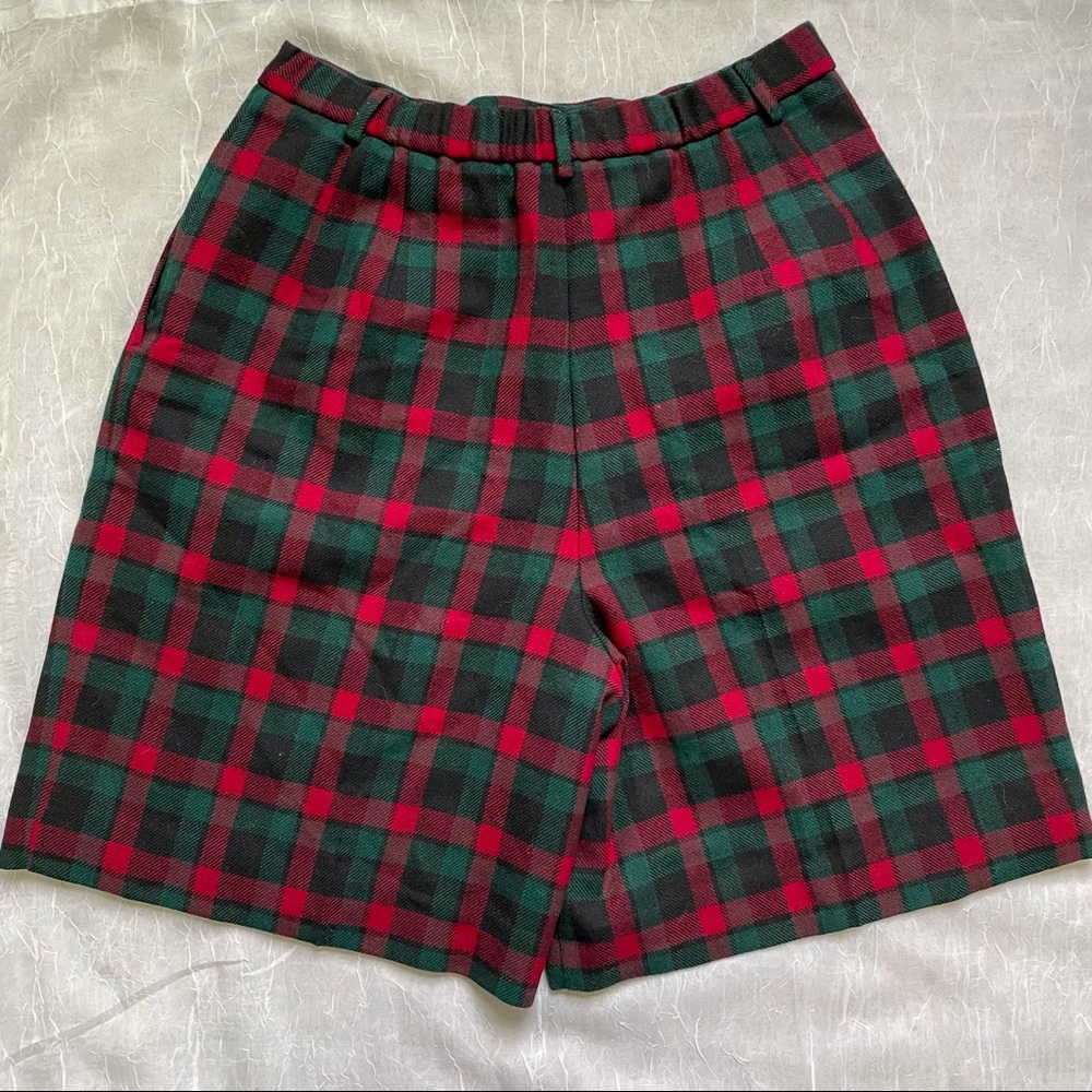 Vintage Pendleton Wool Woolmark Plaid Shorts 12 - image 3